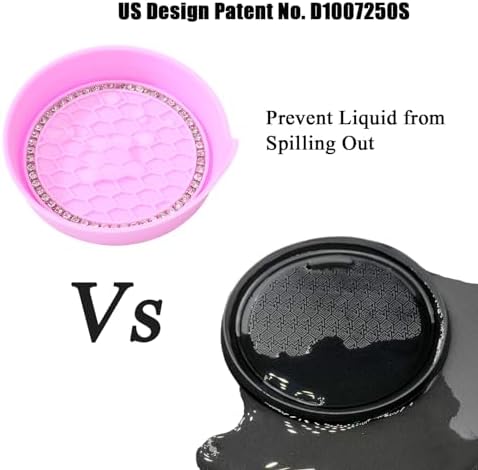 Amooca 4-Pack Car Cup Holder Coaster Bling Crystal Rhinestone Car Interior - Image 5