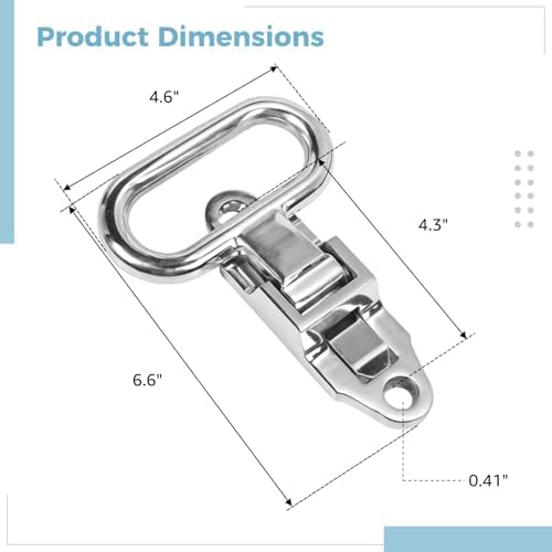 2 Pcs Folding Step for Vehicles, 304 Stainless Steel Door Steps - Image 4