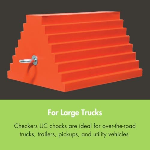 Checkers One Large Wheel Chock for 27-32" Tires - Image 2