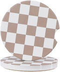 2Pcs Car Coasters for Cup Holders, Absorbent Ceramic Car Cup Coaster by Unknown