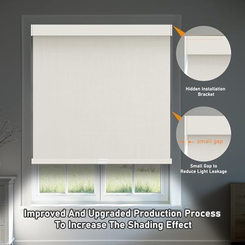 AOSKY Cordless Blackout Roller Shades - Image 4