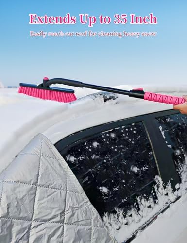 HEEYA Snow Brush for Car, Extendable Ice Scraper - Image 4