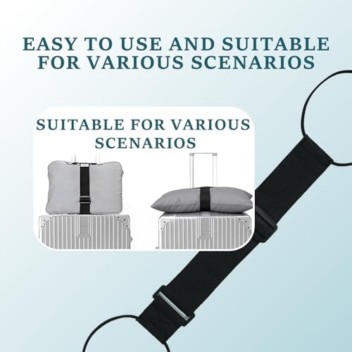 2 Pack Luggage Strap for Carry On Bag, Easy Wrap, Lightweight - Image 4