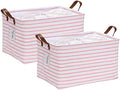 Hinwo 31L Large Canvas Storage Bin by Hinwo