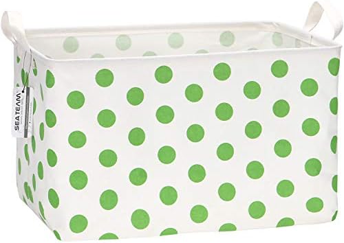Sea Team Large Rectangle Open-Top Canvas Storage Basket by SeaTeam