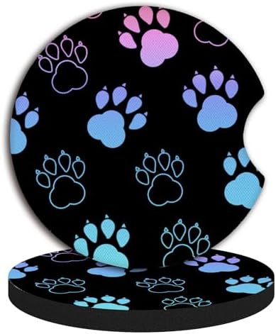 Absorbent Car Coasters for Cup Holders, 2 Pack Universal Neoprene Car Coasters - Image 6