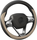 HOTOR Car Leather Steering Wheel Cover Universal 14.5"-15" by HOTOR