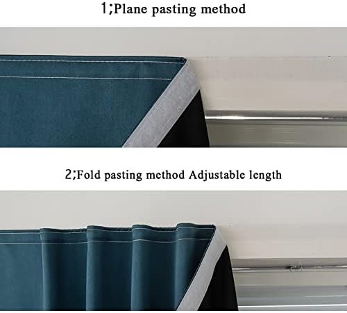 AJAZZ 100% Window Blinds Blackout Portable Blackout Curtains Adhesive Curtains - Image 5