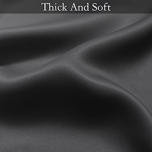 SimpleHome Ombre Black to Grey White Curtains - Image 6