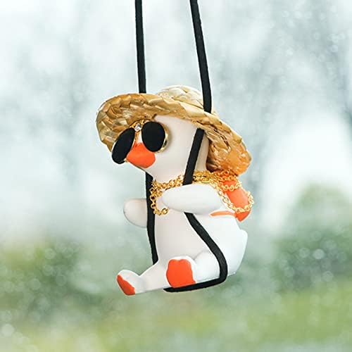 Rear View Mirror Decor Swinging Duck Hanging Accessorie - Image 3