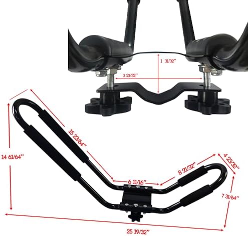 FDB J Cross Bar 2 Pairs = 4 PCS Universal Kayak Canoe Top Mount Carrier Roof - Image 5