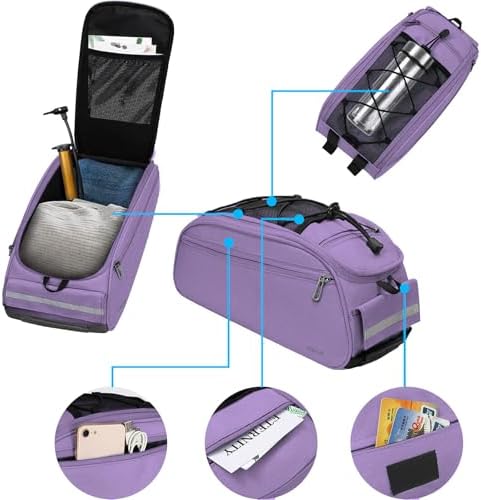 MOSISO Bike Rack Bag, Waterproof Bicycle Trunk Pannier Rear Seat Pouch - Image 3