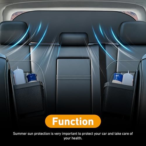 39.3"×19.6" Car Rear Window Sun Shade, Foldable Rear Windshield Sunshade - Image 4