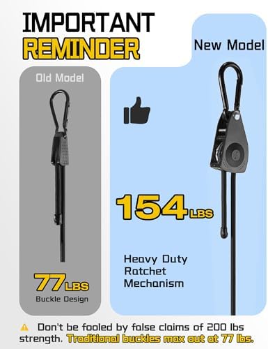 Lucky Straps 80" Black Adjustable Carabiner Bungee Cords - Image 4