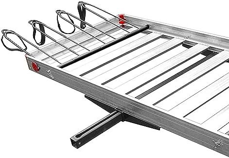 Tow Tuff Truck Hitch Cargo Carrier - 500 lb Aluminum 2-in-1 Rack - Image 5
