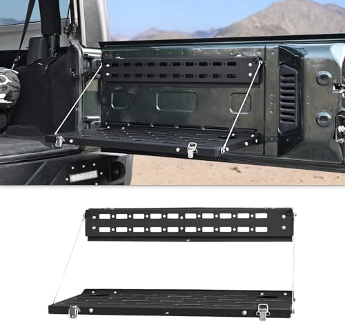 Rear Door Cargo Rack Tailgate Table by AMWMORV