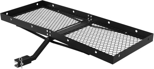 500LBS Capacity Hitch Mount Cargo Carrier Fits 2'' Hitch Receiver by Unknown