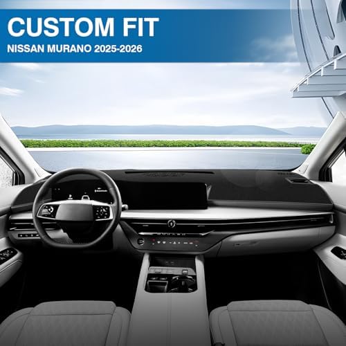 KUST Black Dash Cover for Nissan Murano 2025-2026 Left Hand Drving Dash Carpet - Image 2