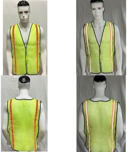Dazonity High Visibility Reflective Safety Vest, Reflective Strips, Fit - Image 4