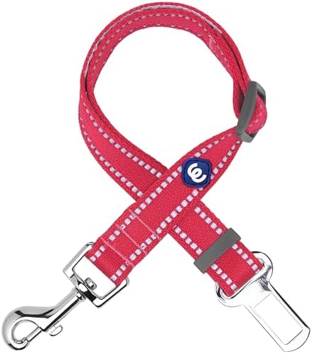 Blueberry Pet Essentials Pastel Color Reflective Dog Seat Belt Tether, Very by BlueberryPet