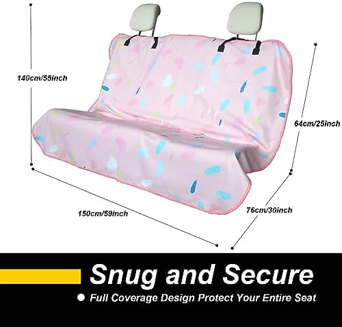 Back Seat Cover for Car Trucks Van SUV Jeep, Waterproof Rear Bench Towel Seat - Image 2