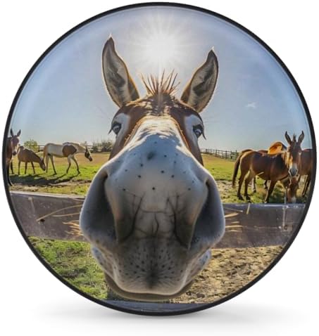 cfpolar Spare Tire Cover Funny Donkey Wheel Covers Protectors Waterproof - Image 2