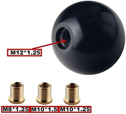 DEWHEL Black/Red Inlay Sphere 5 Speed Japanese Manual Shift Knob Weighted - Image 4