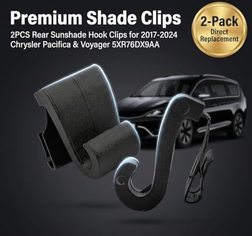 Window Shade Hook Clips for 2017-2024 Chrysler & Pacifica 2020-2022 Voyager - Image 3