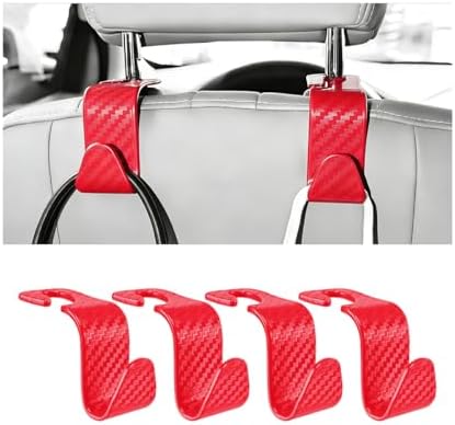 4PCS Car Seat Headrest Hook, Automotive Back Seat Storage Holder Hanger by ANFTDCO