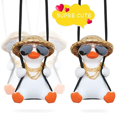 Rear View Mirror Decor Swinging Duck Hanging Accessorie - Image 4