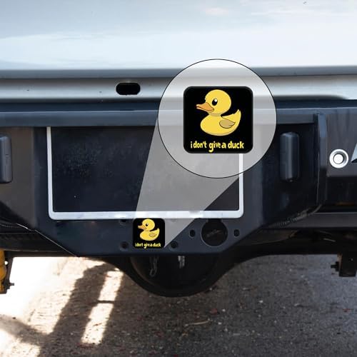 Funny Duck Trailer Hitch Cover I Don't Give a Duck Square 2 Inch Receiver Tube - Image 6