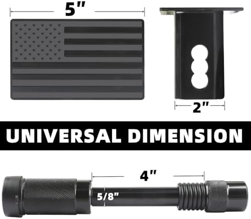 American Flag Trailer Hitch Cover - Image 3