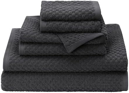 COTTON CRAFT Euro Spa Waffle Weave 6 Piece Towel Set by COTTONCRAFT