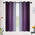 SimpleHome Ombre Purple to Grey White Curtains by SimpleHome