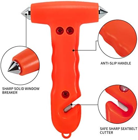 MOTORBUDDY Car Safety Hammer 2-Pack, Auto Emergency Escape Hammer - Image 2