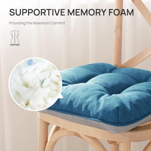 Love's cabin Memory Foam Chair Cushions Set of 4, 19 Inch - Image 3