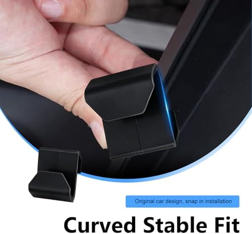 4 PCS Car Glove Box Hooks, Self-Adhesive Car Glove Box Hook Organizer, - Image 4