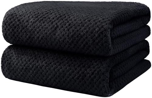 HOMEXCEL Bath Towels 2PK, Microfiber Ultra Soft Bathroom Towel, 27x54 in by HOMEXCEL