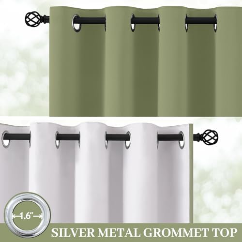 Yakamok Sage Blackout Curtains 63 Inches Long - Image 2