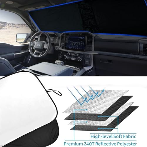 Foldable Front Windshield Sunshade fit - Image 5