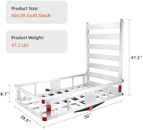 50"x29.5" Hitch Cargo Carrier - Image 2