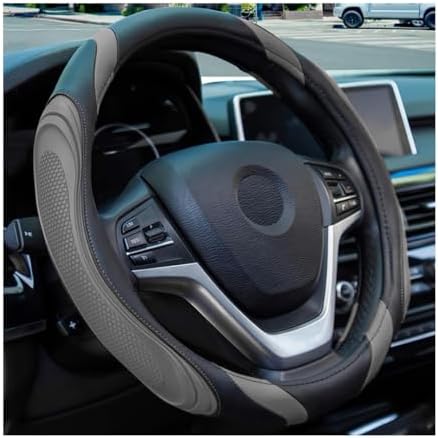 Osilly 15 Inch Artificial Leather Steering Wheel Cover by Osilly