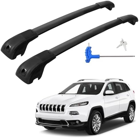 330LB Roof Rack Cross Bars Fit for 2014-2023 Jeep Cherokee Cargo Bars by GDYDI