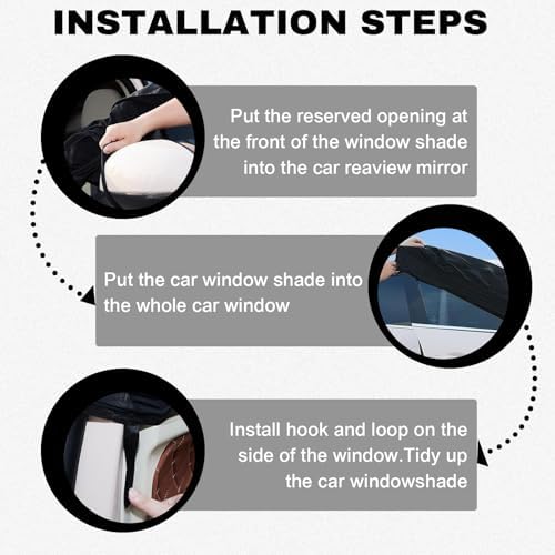 Car Window Shades, Upgrade Double Mesh Car Side Windows Cover - Image 6