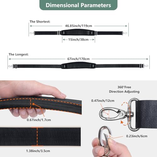 67 Inch Shoulder Straps, Soft - Image 3