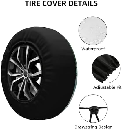 Spare Tire Cover Adventure Wheel Covers Weatherproof Universal Wheel Protectors - Image 3