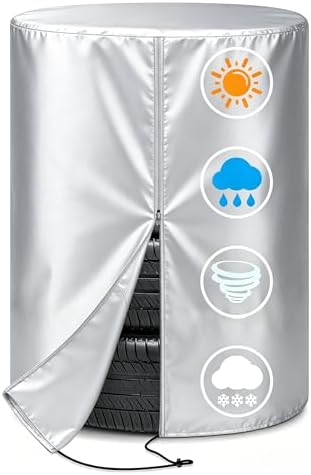4 Tire Storage Cover, Heavy Duty Waterproof Fade Resistant Wheel Protector - Image 6