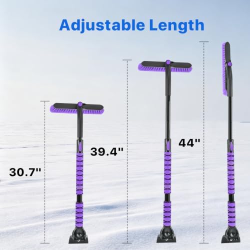 44 in Extendable Snow Brush and Ice Scraper - Image 6