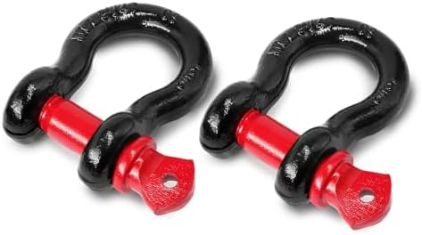 5/8" D Ring Shackle with 3/4" Screw Pin, 3.25T Working Load Limit / 19.5T by Jamiikury