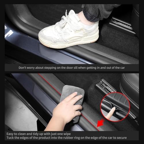 LUCKEASY 5PCS Door Sill & Seat Protectors - Image 4